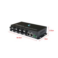 Fiber Switch SC (B) 8 Port BIDI SM 3KM 1.25G + 2GE Uplink