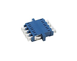 ตัวต่อหัวไฟเบอร์ LC-LC (UPC) Quad SM BLUE