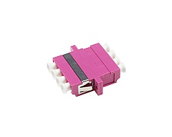 ตัวต่อหัวไฟเบอร์ LC-LC (UPC) Quad MM OM4