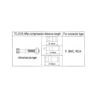 LINK คีมอัดหัว BNC, RG6 ชนิดกันน้ำ รุ่น TC-2315