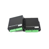 Dry Contact 8 Way Forword Switch To Fiber Converter