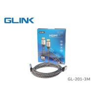 สาย HDMI GLINK รุ่น GL-201 เวอร์ชั่น 2.0 4K@60Hz ยาว 3 เมตร