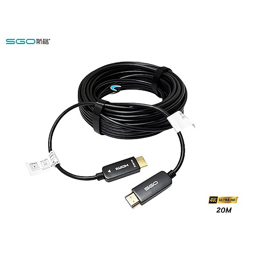 สาย HDMI ไฟเบอร์ออฟติก SGO 4K@60Hz ยาว 20 เมตร