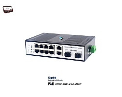 Gigabit Industrial PoE 8 Port + 2GE + 2SFP Uplink