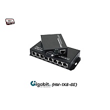 Gigabit Media Converter 1X8 Port SM BIDI 3KM