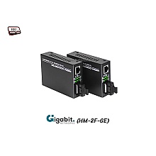 Gigabit Media Converter SM DX 20KM รุ่น HM-2F-GE