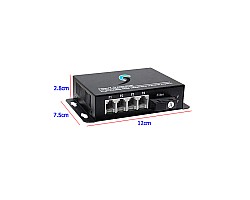PCM Voice 4 Phone To Fiber Optic