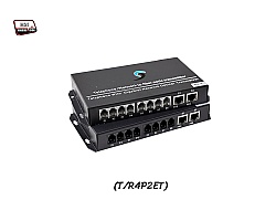 PCM Voice 4 Phone + 2 LAN 10/100 To Fiber Optic