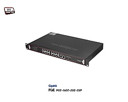 Gigabit PoE Switch 16GE POE + 2GE + 2 SFP (Rack)