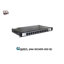 Gigabit Fiber Switch SC (B) 24 Port BIDI 3KM + 2GE