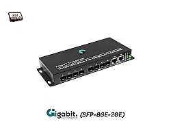 Gigabit FIBER SFP Switch 8 Port + 2 Gigabit Uplink