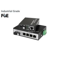 Industrial Fiber PoE Switch 10/100 1X4 Port 20KM