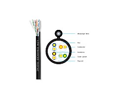 สายแลน CAT6 100 เมตร Outdoor มีสลิง LINK รุ่น US-9106MD-1