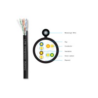 สายแลนภายนอก Cat6 มีสลิง LINK รุ่น US-9106MD-1 กล่อง 100 เมตร