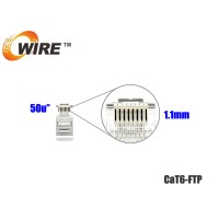 หัวแลน CAT6 OWIRE / FTP / 50u" 