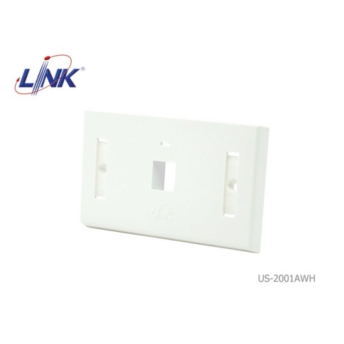 LINK หน้ากากบล็อก 2X4 แลน 1 ช่อง รุ่น US-2001AWH