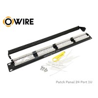 Patch Panel Cat6 Owire 1U ขนาด 24 Port