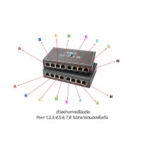 Gigabit Media Converter Point To Point 8X8 Vlan