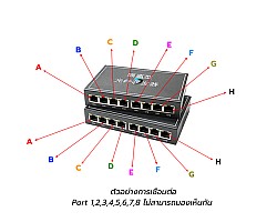 Gigabit Media Converter IN8 OUT8 VLAN Point To Point