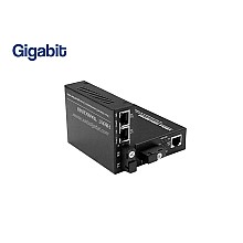 Gigabit Media Converter 1X2 Port SM BIDI 3KM