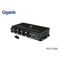 Fiber Switch SC (B) 8 Port BIDI SM 3KM 1.25G + 2GE Uplink