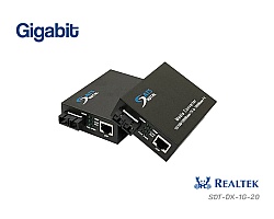 Gigabit Media Converter SM DX 20KM รุ่น SDT-DX-1G-20