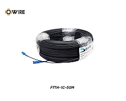 สายไฟเบอร์ออฟติก 1 Core SM เข้าหัว SC/UPC ยาว 50 เมตร