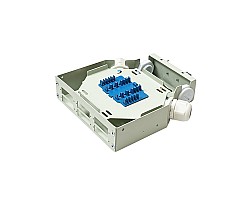 DIN Rail Terminal Box Duplex Indoor 12 Core ไม่รวมตัวต่อ