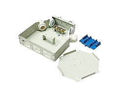 DIN Rail Terminal Box Duplex Indoor 12 Core ไม่รวมตัวต่อ