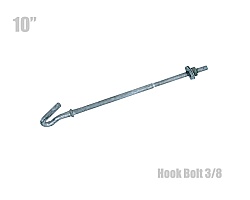 ฮุกโบลท์ (hook Bolt) ขนาด 3/8″ ความยาว 10 นิ้ว