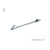 ฮุกโบลท์ (hook Bolt) ขนาด 3/8″ ความยาว 8 นิ้ว