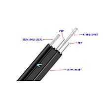 สายไฟเบอร์ออฟติก 6 Core G657A1 LSZH FRP มั้วน 1000 เมตร