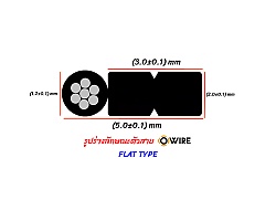 สายไฟเบอร์ออฟติก 4 Core SM OWIRE ยาว 1000 เมตร