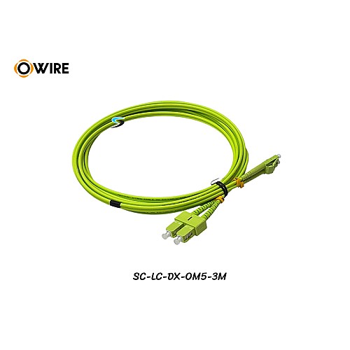 Patch Cord SC-LC MM OM5 Duplex ยาว 3 เมตร