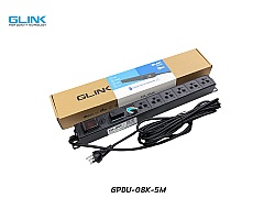 ปลั๊กไฟ 6 ช่อง สำหรับตู้แร็ค GLINK รุ่น GPDU-08K-5M