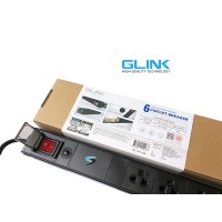 ปลั๊กไฟรางสำหรับตู้แร็ค 6 ช่อง GLINK รุ่น GPDU-07K