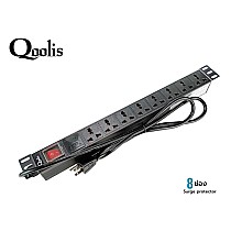 ปลั๊กไฟรางสำหรับตู้แร็ค 8 ช่อง Qoolis รุ่น PDU-8