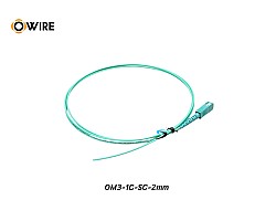 Pigtail 1 Core SC/UPC MM OM3 2mm ยาว 1.5 เมตร