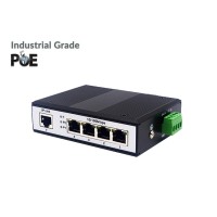 Industrial PoE Switch 4 Port 10/100 + 1 LAN Uplink