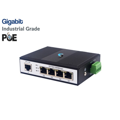 Gigabit Industrial PoE Switch 4 Port + 1GE Uplink