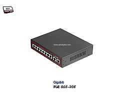Gigabit PoE Switch 8 Port + 2 LAN GE Uplink