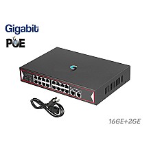 Gigabit PoE Switch 16GE PoE + 2GE (Small)