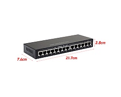 PoE Switch 12 Port 10/100 + 2 LAN FE Uplink
