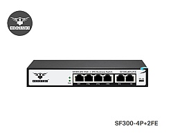 Commando PoE Switch 8 Port 10/100 + 2 LAN FE Uplink