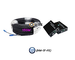 สายไฟเบอร์ออฟติก 1 Core 150 เมตร + Media BIDI 10/100