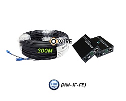 สายไฟเบอร์ออฟติก 1 Core 300 เมตร + Media BIDI 10/100
