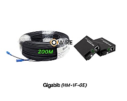 สายไฟเบอร์ออฟติก 1 Core 200 เมตร + Media BIDI 1G
