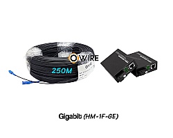 สายไฟเบอร์ออฟติก 1 Core 250 เมตร + Media BIDI 1G