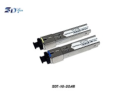 1.25G BIDI SFP SC 20KM 1310/1550 รุ่น SDT-1G-20AB