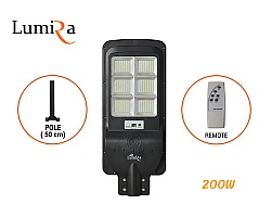 โคมไฟถนนโซล่าเซลล์ LUMIRA รุ่น LSC-024 200W